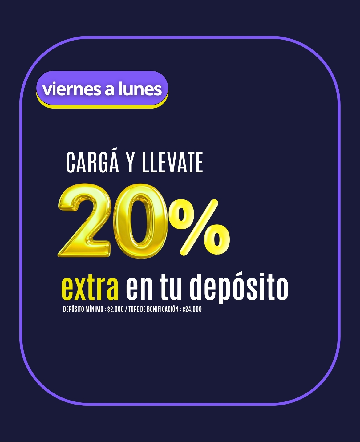 Carga y Llevate 20%